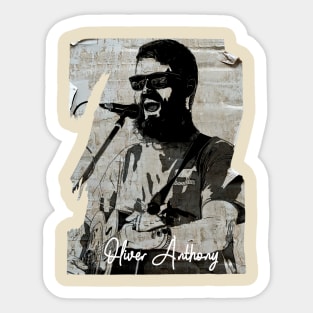 Oliver Anthony 80s Vintage Old Poster Sticker